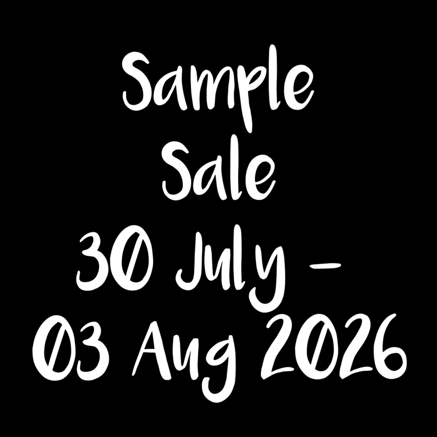 SAMPLE SALE!!!
