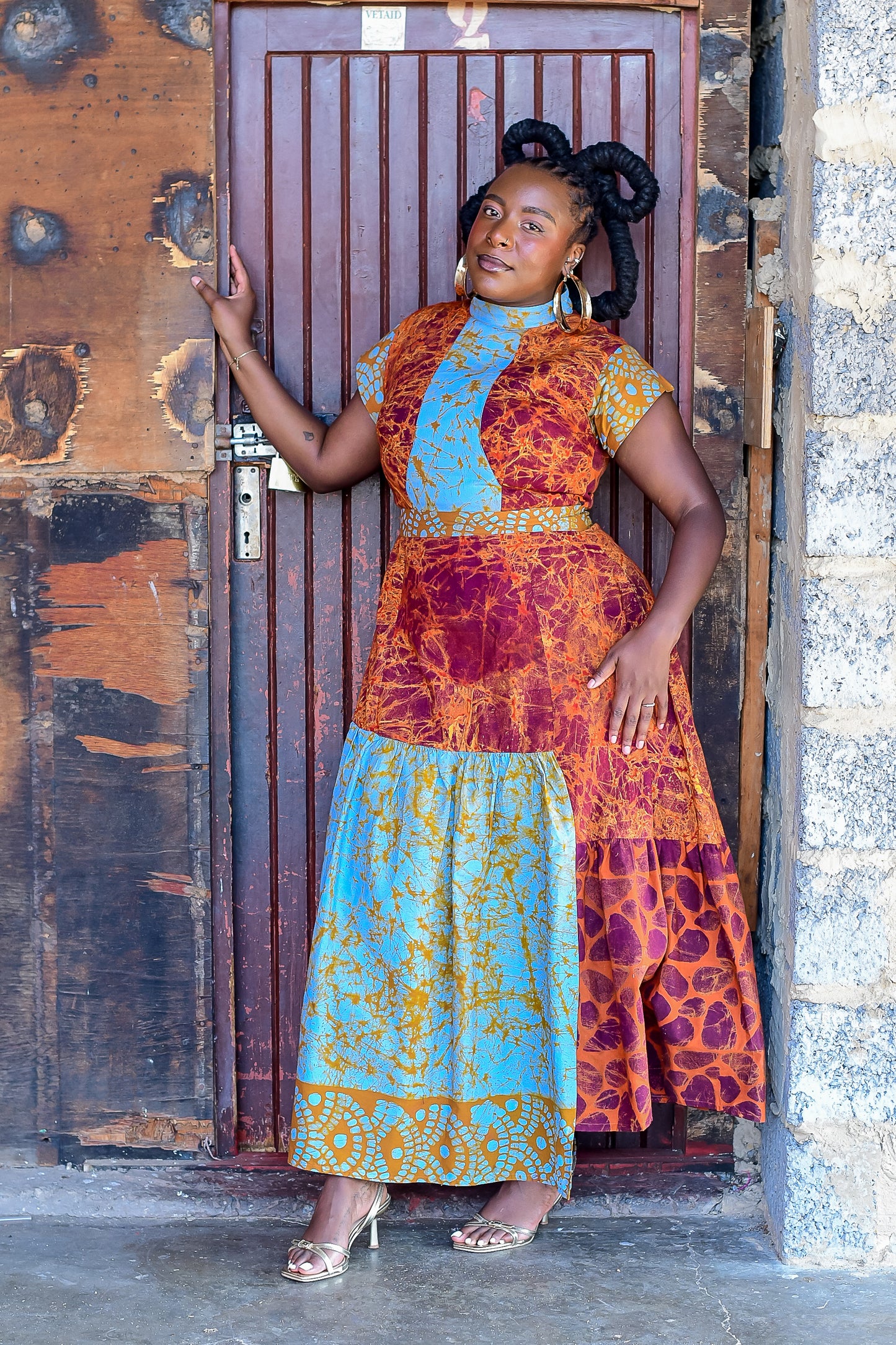 ZIYANDA ASYMMETRICAL MIDI DRESS - PREMIUM RANGE