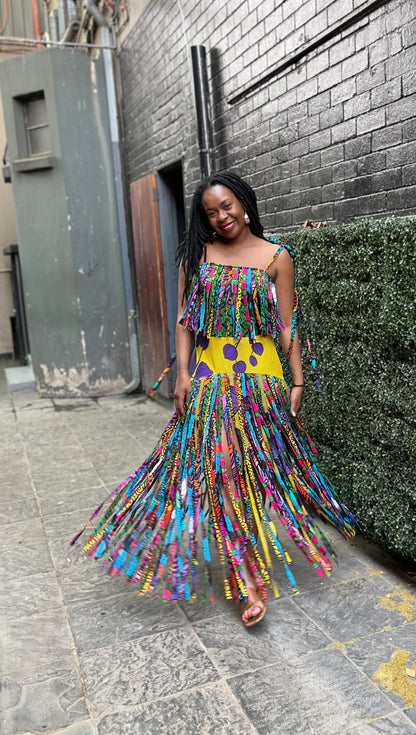 BUHLE FRINGE SKIRT