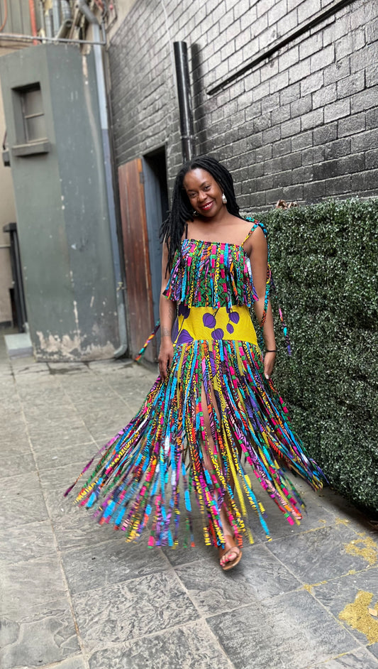 BUHLE FRINGE SKIRT