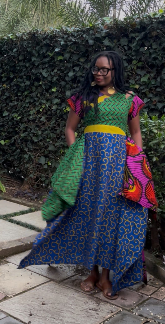 CHIMWENDA ASSYMETRICAL DRESS