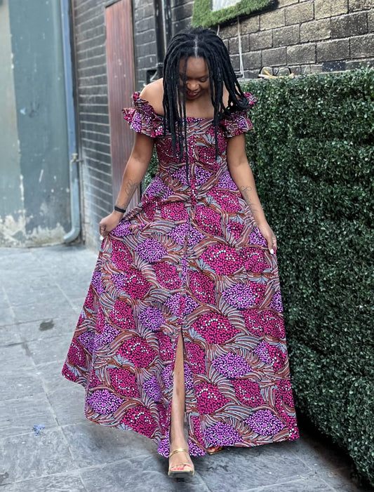 PELO MAXI DRESS