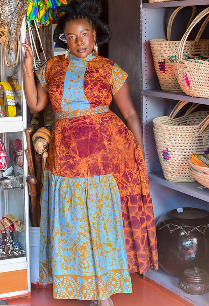 ZIYANDA ASYMMETRICAL MIDI DRESS - PREMIUM RANGE