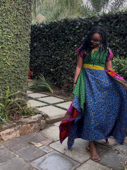CHIMWENDA ASSYMETRICAL DRESS