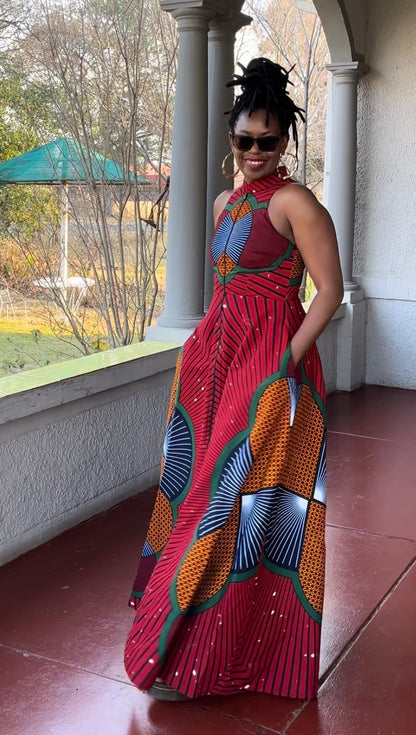 JERRY MAXI DRESS - RED