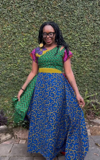CHIMWENDA ASSYMETRICAL DRESS