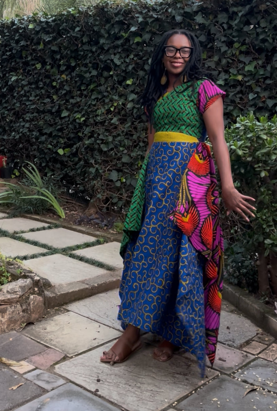 CHIMWENDA ASSYMETRICAL DRESS